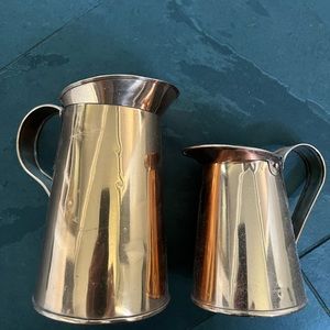 Vintage Copper Pitchers